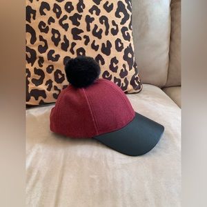 ABG Accessories Pom Pom Baseball Cap🧢